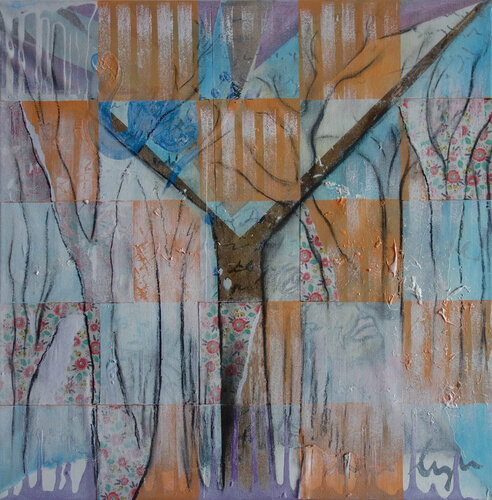 Winter Poetree van Veronika Ban, Schilderij te koop op Singulart