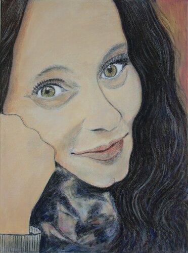 Woman portrait van Veronika Ban, Schilderij te koop op Singulart