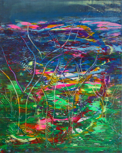 Happy forest de Veronika Ban, Pintura a la venta en Singulart