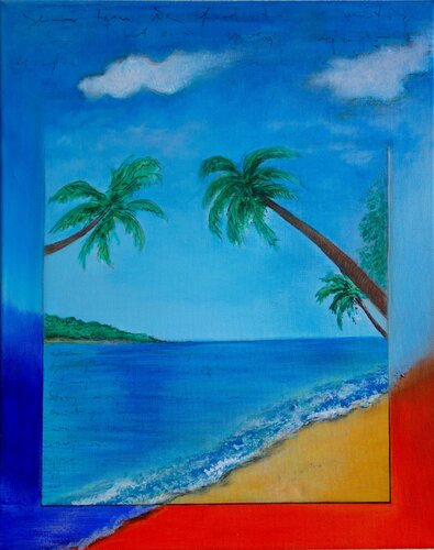 Waiting for the summer holidays di Veronika Ban, Pittura in vendita su Singulart