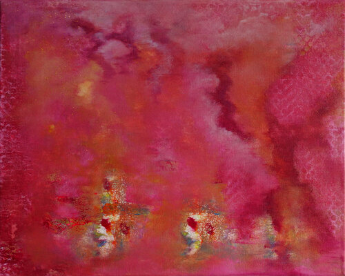 Lost behind the sunset clouds by Veronika Ban, Painting for Sale on Singulart