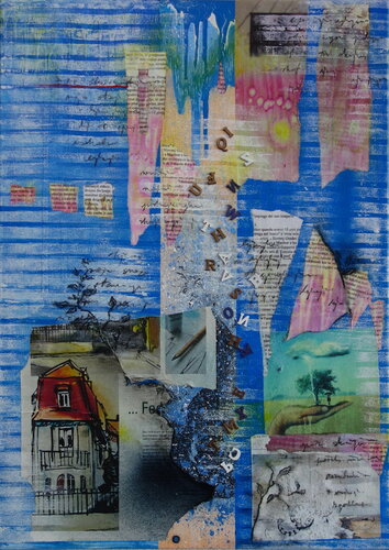 Collage day von Veronika Ban, Malerei kaufen auf Singulart