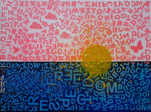 Sunset Horizon van Veronika Ban, Schilderij te koop op Singulart