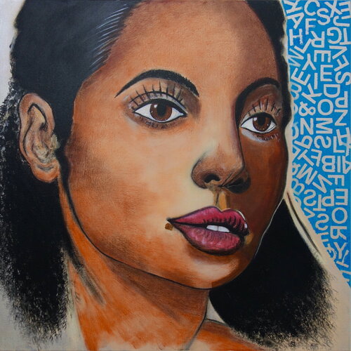 Woman Portrait van Veronika Ban, Schilderij te koop op Singulart