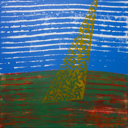 A sunbeam on the landscape van Veronika Ban, Schilderij te koop op Singulart