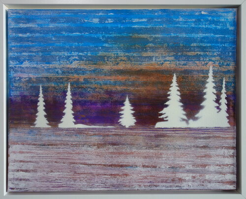 Winter Landscape von Veronika Ban, Malerei kaufen auf Singulart