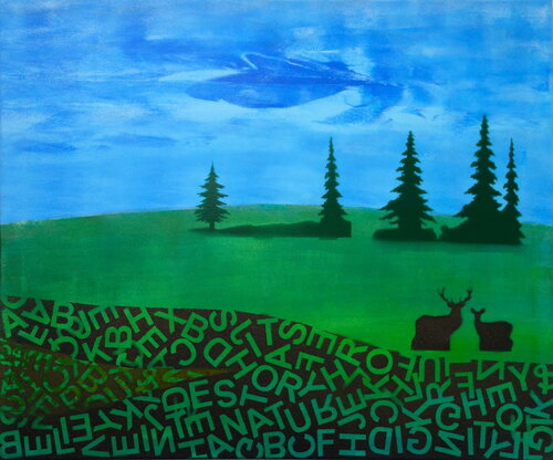 Video Game Landscape par Veronika Ban, Peinture en vente sur Singulart