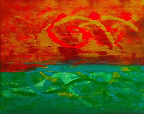 Abstract sunset Veronika Ban