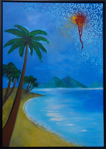 Beach story von Veronika Ban, Malerei kaufen auf Singulart