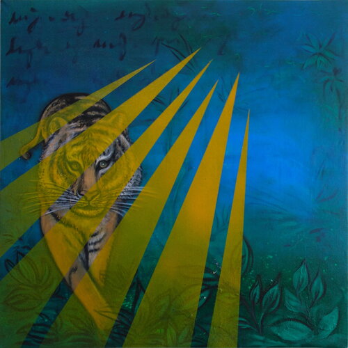 Tiger from the jungle by Veronika Ban, Painting for Sale on Singulart
