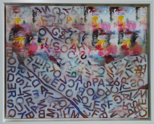 Abstract wall par Veronika Ban, Peinture en vente sur Singulart