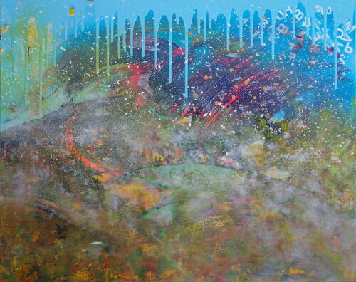 Snowstorm in spring di Veronika Ban, Pittura in vendita su Singulart