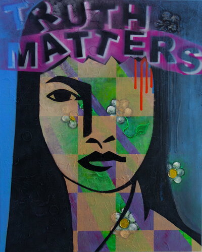 Truth matters van Veronika Ban, Schilderij te koop op Singulart