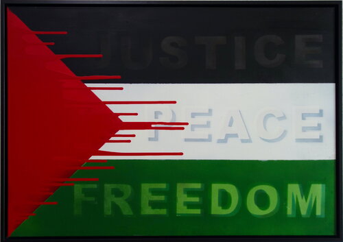 The Flag von Veronika Ban, Malerei kaufen auf Singulart