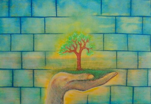 Back to the roots ! van Veronika Ban, Schilderij te koop op Singulart