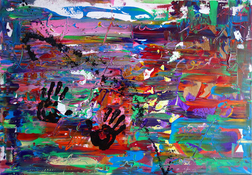 Leaving new traces van Veronika Ban, Schilderij te koop op Singulart