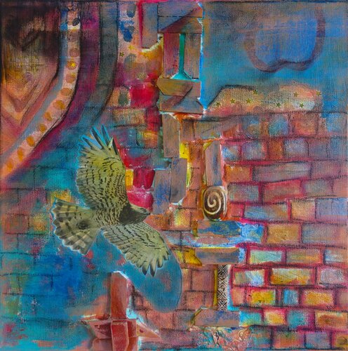 A mysterious bird di Veronika Ban, Pittura in vendita su Singulart