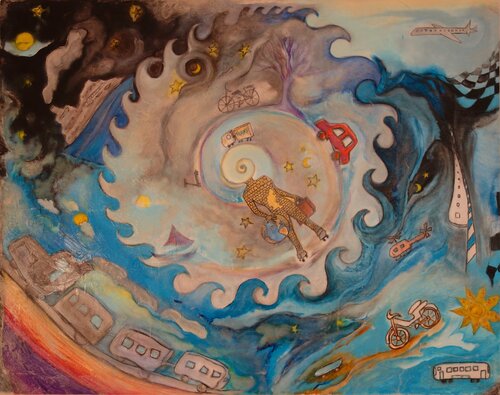 Traveler de Veronika Ban, Pintura a la venta en Singulart