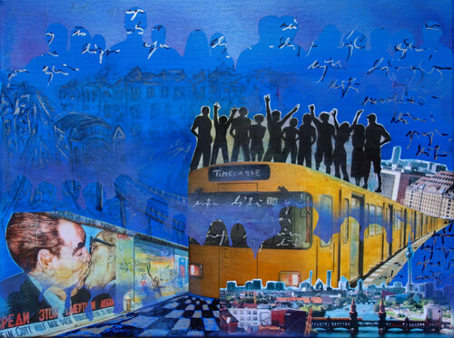 Berlin Party Vibes di Veronika Ban, Pittura in vendita su Singulart