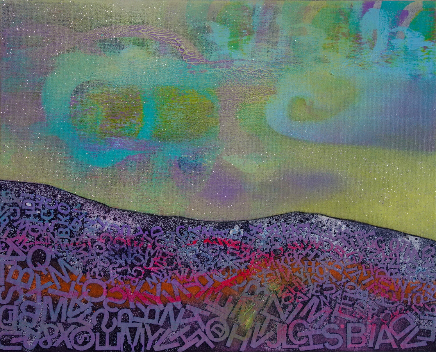 Tender abstract landscape Veronika Ban