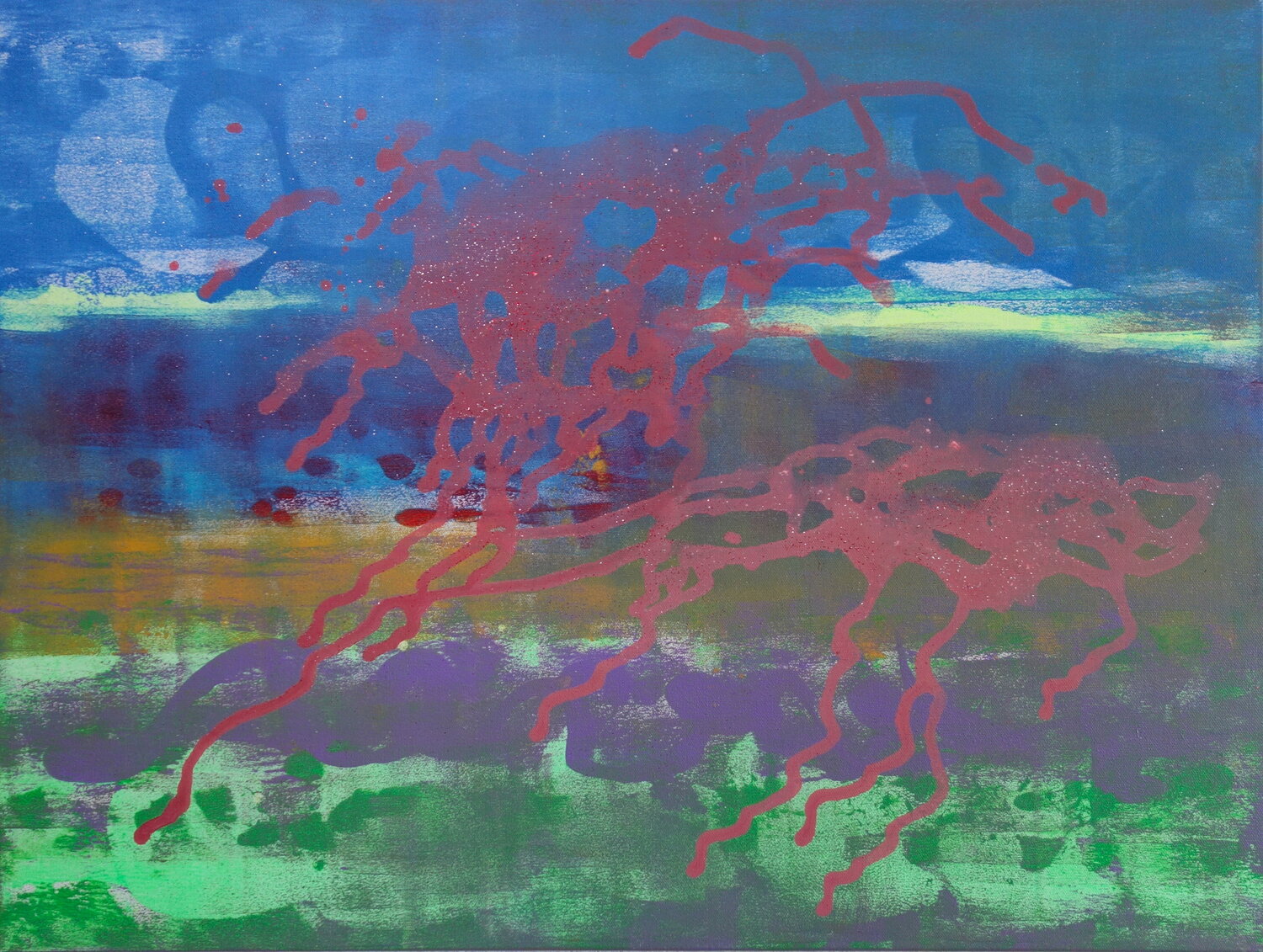 Organic dance of colors Veronika Ban Dipinto originale in vendita