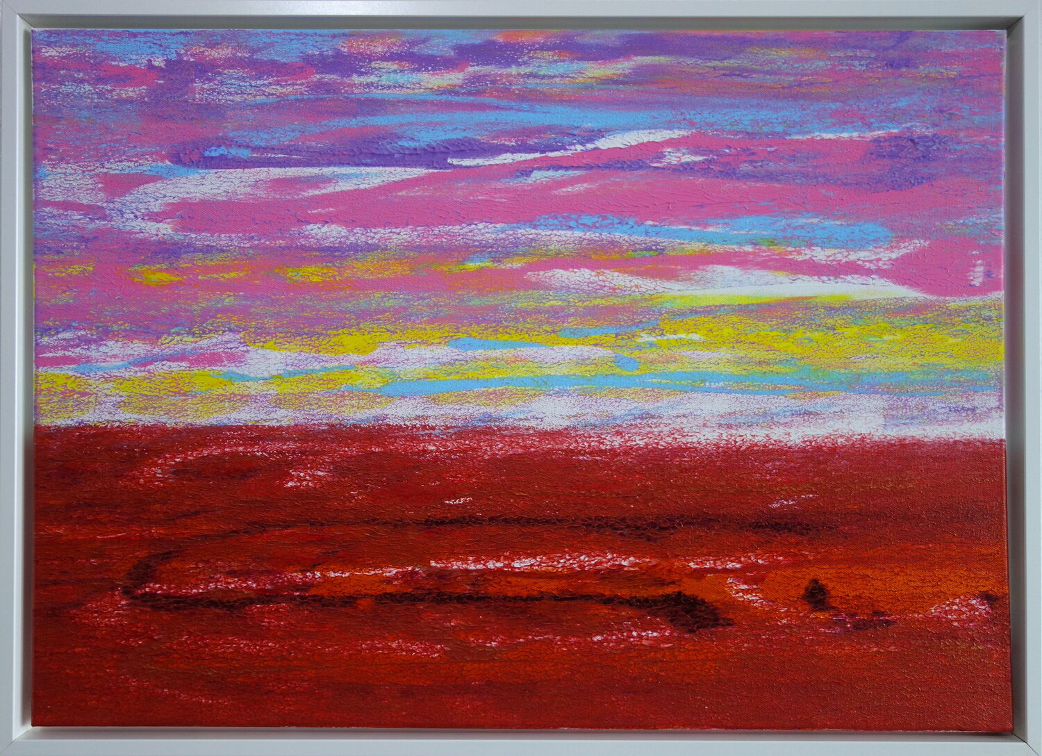 Abstract experimental landscape painting Veronika Ban