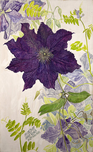 Klematis von Anna Rona, Malerei kaufen auf Singulart