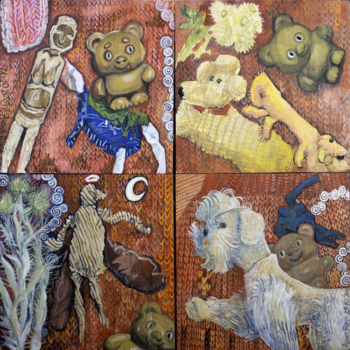 Teddybärgeschichte von Anna Rona, Malerei kaufen auf Singulart