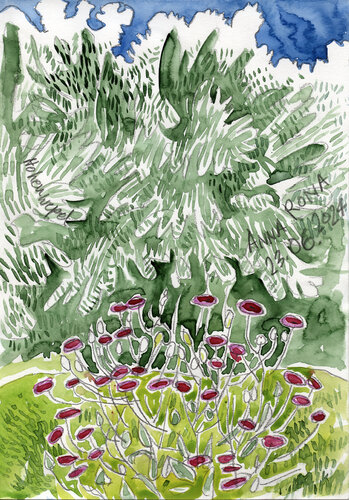 Garten in Hohenwepel by Anna Rona, Work on Paper for Sale on Singulart