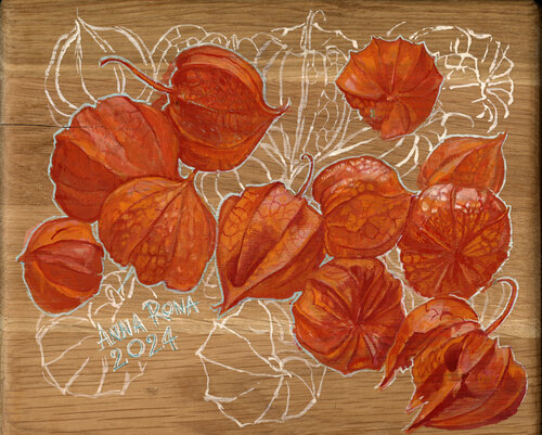 Physalis 2 von Anna Rona, Malerei kaufen auf Singulart