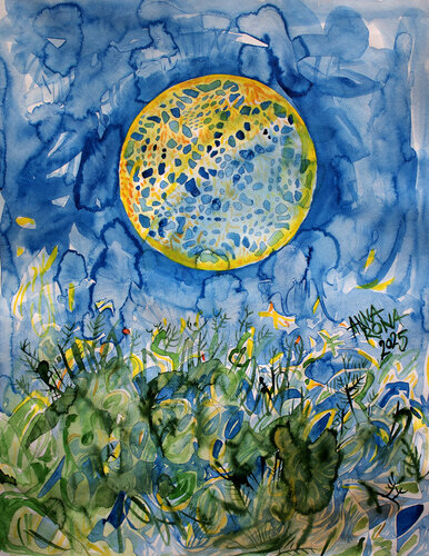 Schöner Mond von Anna Rona, Malerei kaufen auf Singulart