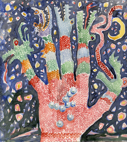 Drachenhandschuh di Anna Rona, Pittura in vendita su Singulart