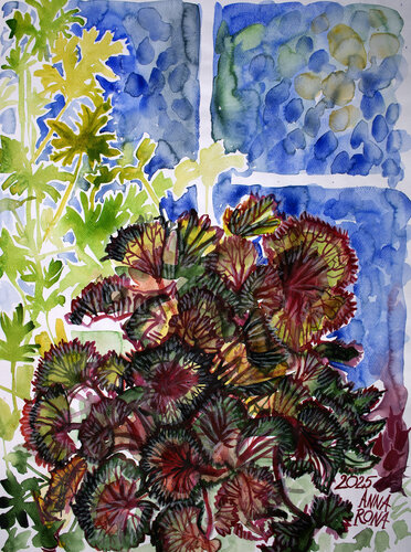 Fenster im Atelier 1 di Anna Rona, Pittura in vendita su Singulart