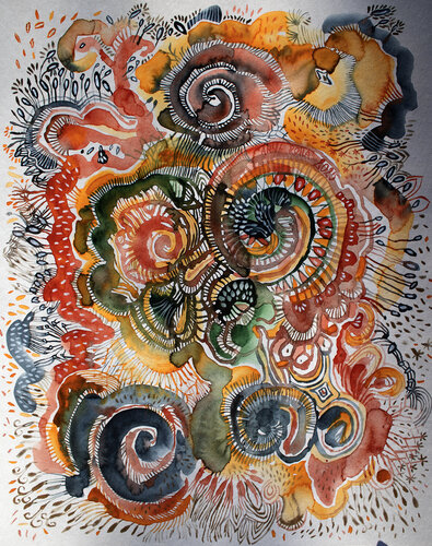 Herbstfarben van Anna Rona, Schilderij te koop op Singulart