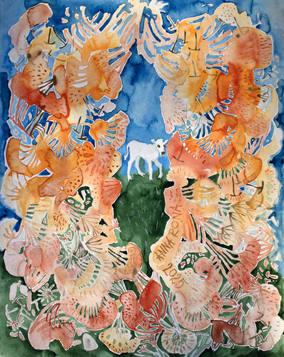 Farben des Herbstes par Anna Rona, Peinture en vente sur Singulart