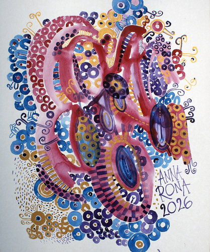 Februar-Abstraktion 1 von Anna Rona, Malerei kaufen auf Singulart