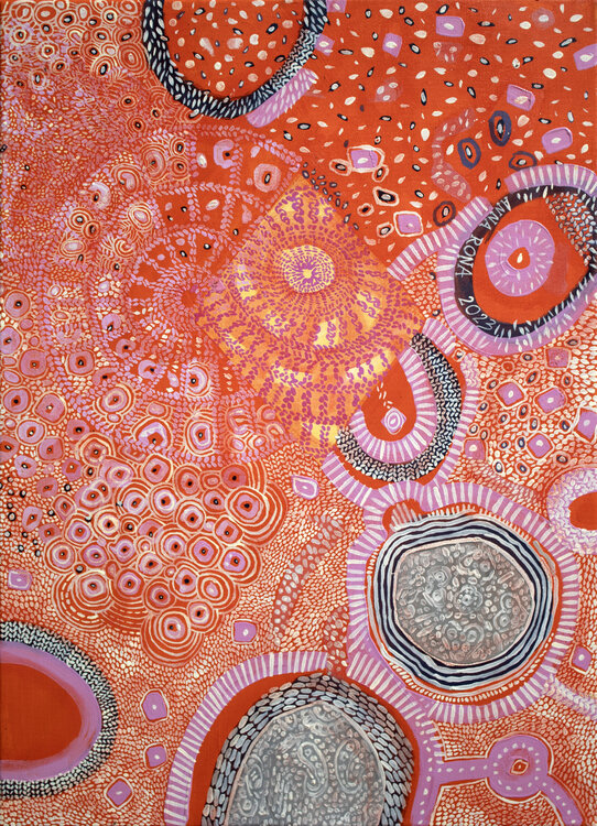 Orange Abstraktion 1 Anna Rona