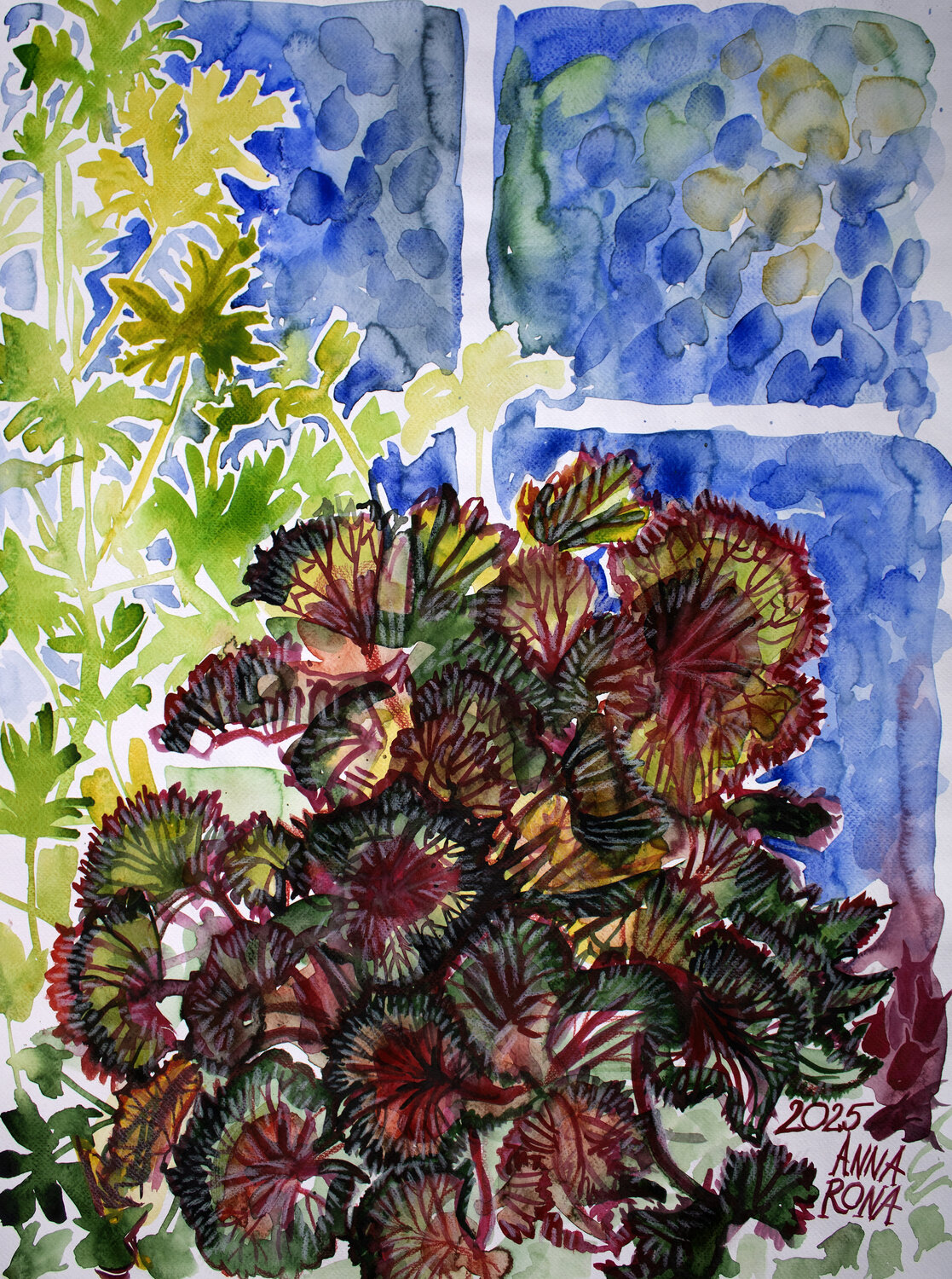 Fenster im Atelier 1 Anna Rona