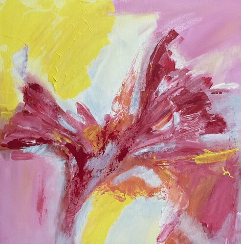 Die Leichtigkeit des Seins - bunt fröhliche Abstraktion van Susanna Schorr, Schilderij te koop op Singulart