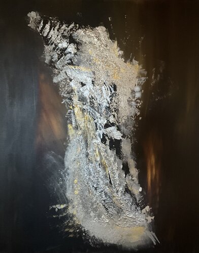 Struktur des Lichts - elegant abstraktes 3 d Gemälde van Susanna Schorr, Schilderij te koop op Singulart