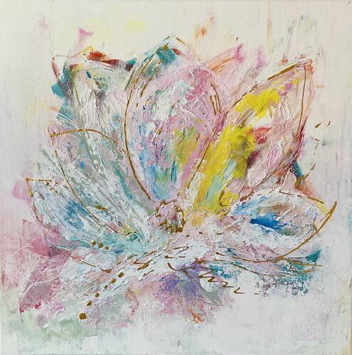 Lotus der Inspiration von Susanna Schorr, Malerei kaufen auf Singulart