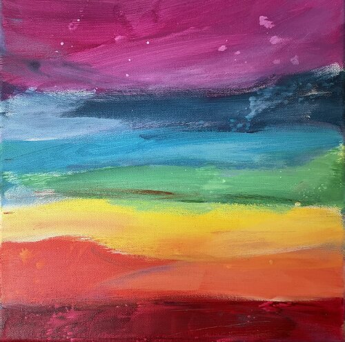 Farbmeditation in Harmonie van Susanna Schorr, Schilderij te koop op Singulart