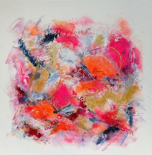 Luminous Essence – Golden Whisper by Susanna Schorr, Painting for Sale on Singulart