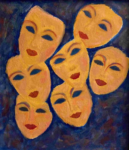 VOLTI 1 van Claudia Lazzarini, Schilderij te koop op Singulart