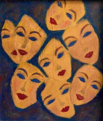 VOLTI 2 van Claudia Lazzarini, Schilderij te koop op Singulart