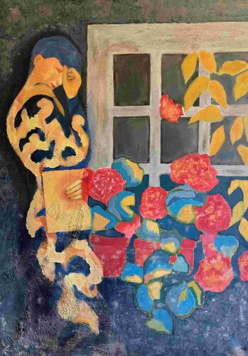 LA FINESTRA van Claudia Lazzarini, Schilderij te koop op Singulart
