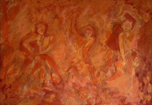 INFERNO par Claudia Lazzarini, Peinture en vente sur Singulart