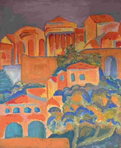 PLAKA by Claudia Lazzarini, Painting for Sale on Singulart