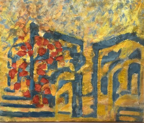 LA FINESTRA by Claudia Lazzarini, Painting for Sale on Singulart