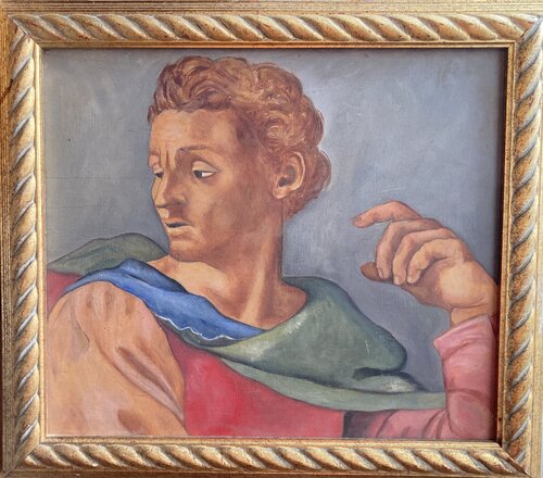 DISCEPOLO par Claudia Lazzarini, Peinture en vente sur Singulart